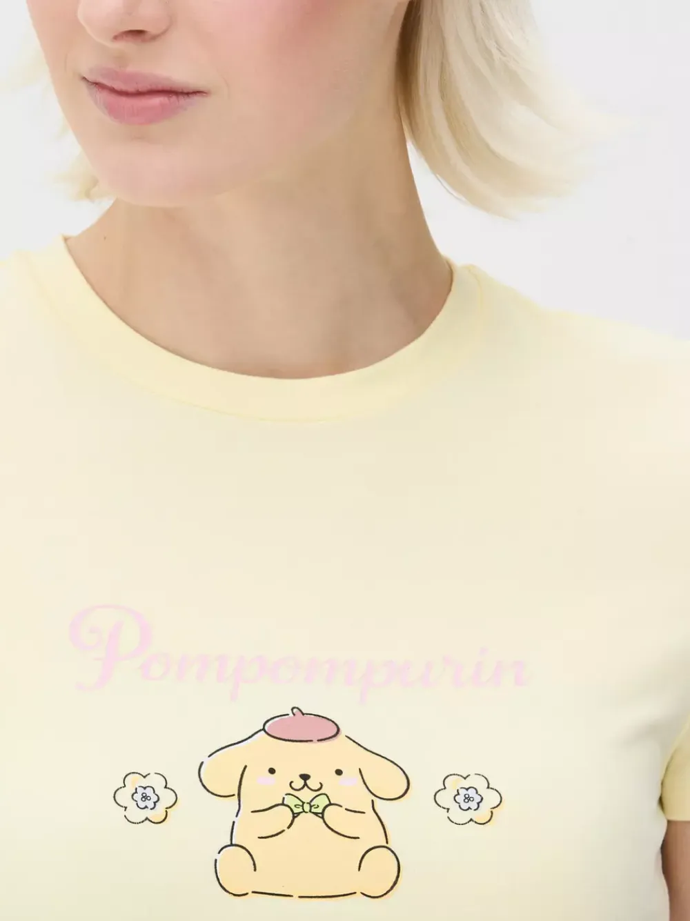 Primark Topy I T-Shirty<T-shirt z postacią Pompompurina z Hello Kitty