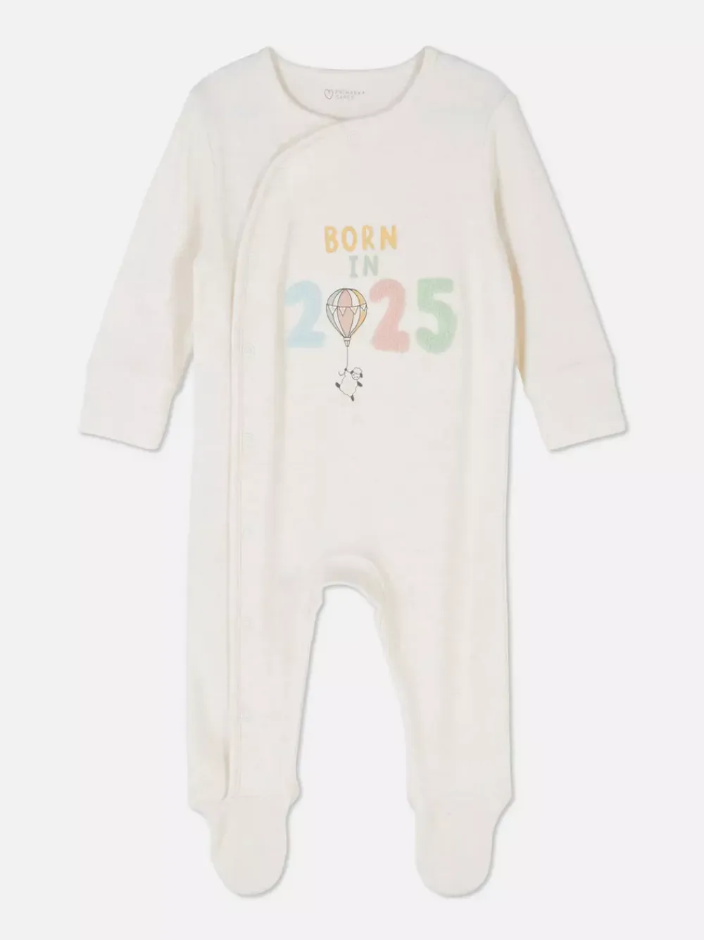 Primark Kaftaniki I Śpioszki<Tuftowane śpioszki z napisem Born in 2025