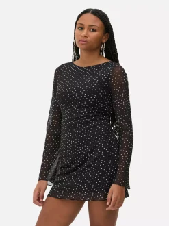 Primark Sukienki<Wzorzysta siateczkowa sukienka mini z dżerseju