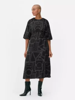Primark Sukienki<Wzorzysta sukienka midi