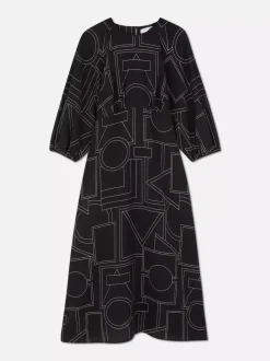 Primark Sukienki<Wzorzysta sukienka midi
