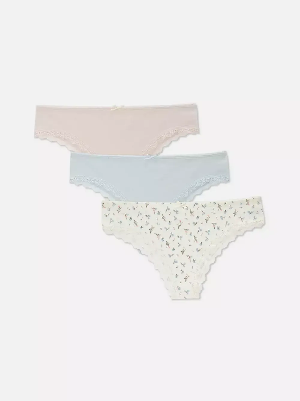 Damskie Primark Majtki Damskie<Wzorzyste figi brazylijskie, 3 pary