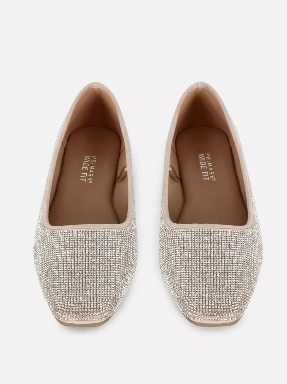 Primark Płaskie Buty<Zdobione szerokie baleriny z kwadratowym noskiem