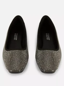 Primark Płaskie Buty<Zdobione szerokie baleriny z kwadratowym noskiem