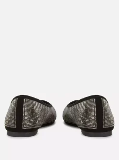 Primark Płaskie Buty<Zdobione szerokie baleriny z kwadratowym noskiem