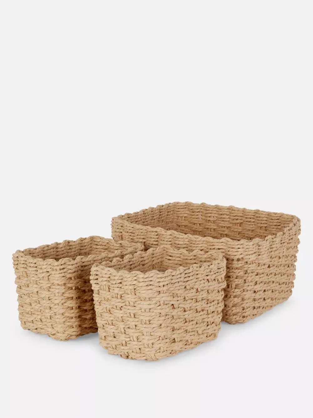 Primark Pudełka I Kosze<Zestaw koszyków z papierowej wikliny
