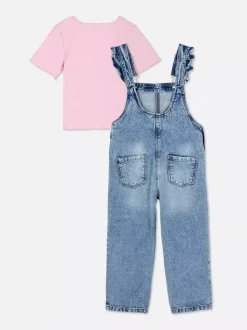 Dzieci Primark Komplety I Gotowe Stroje<Zestaw z ogrodniczkami w kwiaty