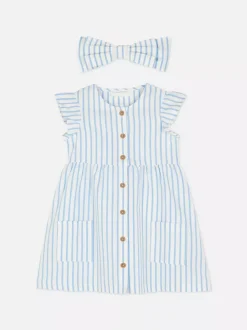 Primark Sukienki I Spódnice|Komplety I Gotowe Stroje<Zestaw z sukienką w paski i kokardką