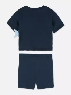 Primark Komplety I Gotowe Stroje<Zestaw z T-shirtem i szortami z motywem rekina